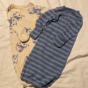 Carter's Blue and Cream Kids Pajamas Sleep Sacks